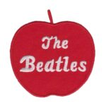 The Beatles "Apple" Red & White Iron-on Patch 8cm x 8cm