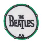 The Beatles White & Green Round Iron-on Patch 6.5cm