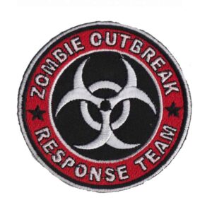 zombie-outbreak-response-team-black-red-iron-on-patch-8-8cm-x-8-8cm