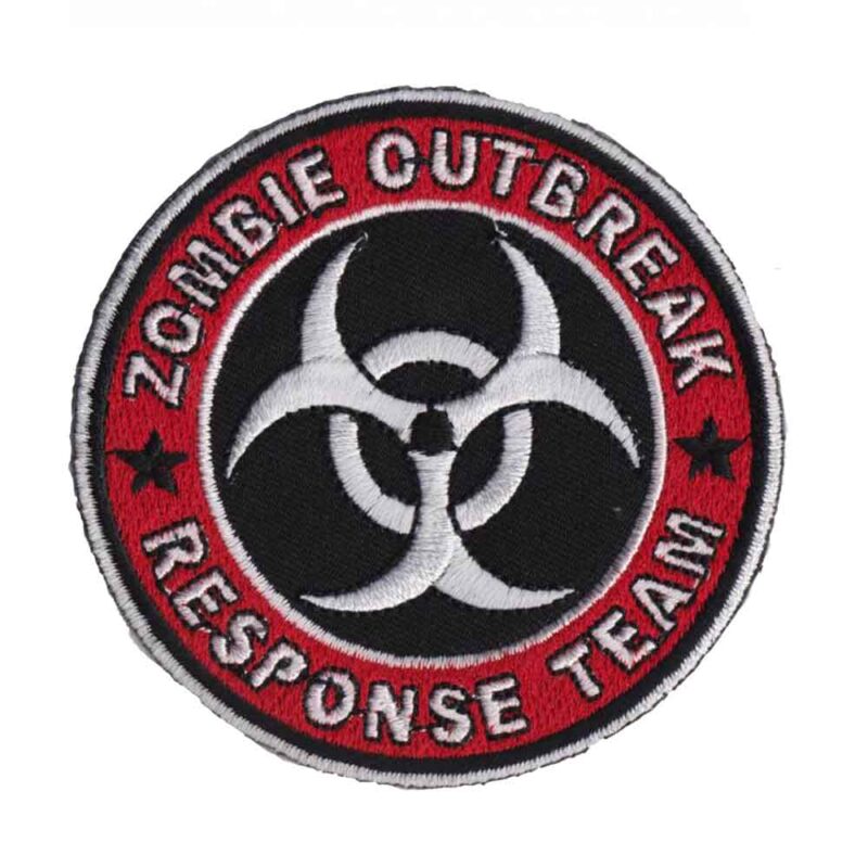 zombie-outbreak-response-team-black-red-iron-on-patch-8-8cm-x-8-8cm